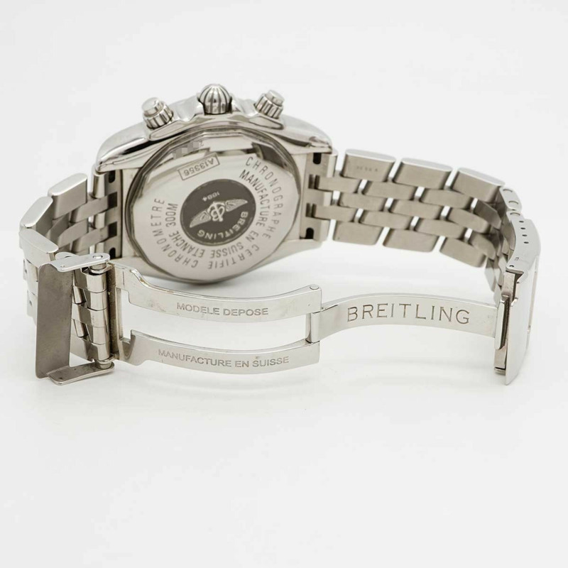 百年靈 Chronomat A13356 黑色錶盤男士腕錶-3