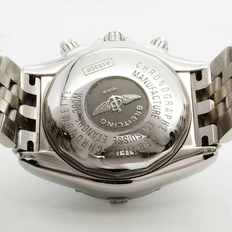 百年靈 Chronomat A13356 黑色錶盤男士腕錶-4