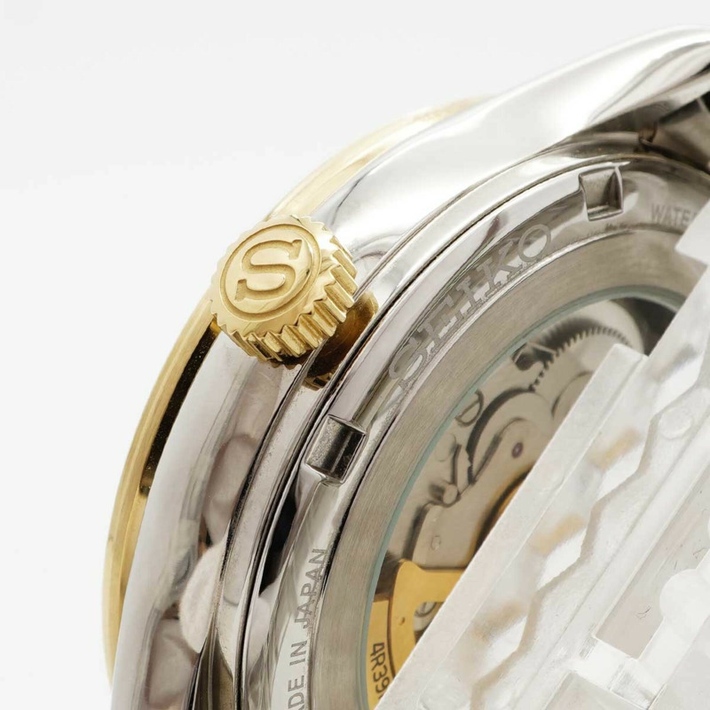 精工 Presage 日本花園系列 SARY238 4R39-00W0 金色錶盤男士腕錶-7