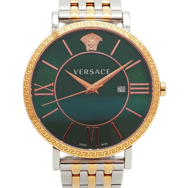 范思哲 V-Eternal VENCA0424 綠色錶盤男士腕錶-0