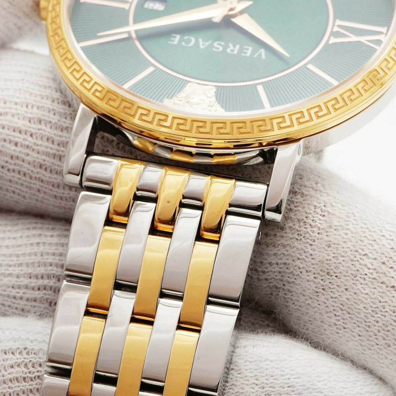 范思哲 V-Eternal VENCA0424 綠色錶盤男士腕錶-6