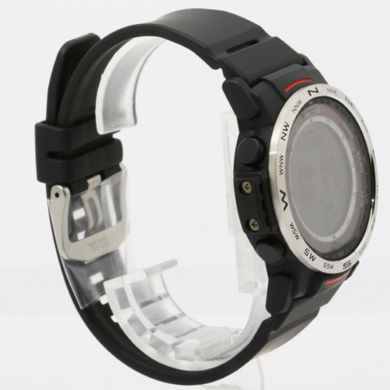 卡西歐 PRO TREK Climber 系列 PRW-35-1AJF 黑色樹脂/不鏽鋼男士數位手錶-2