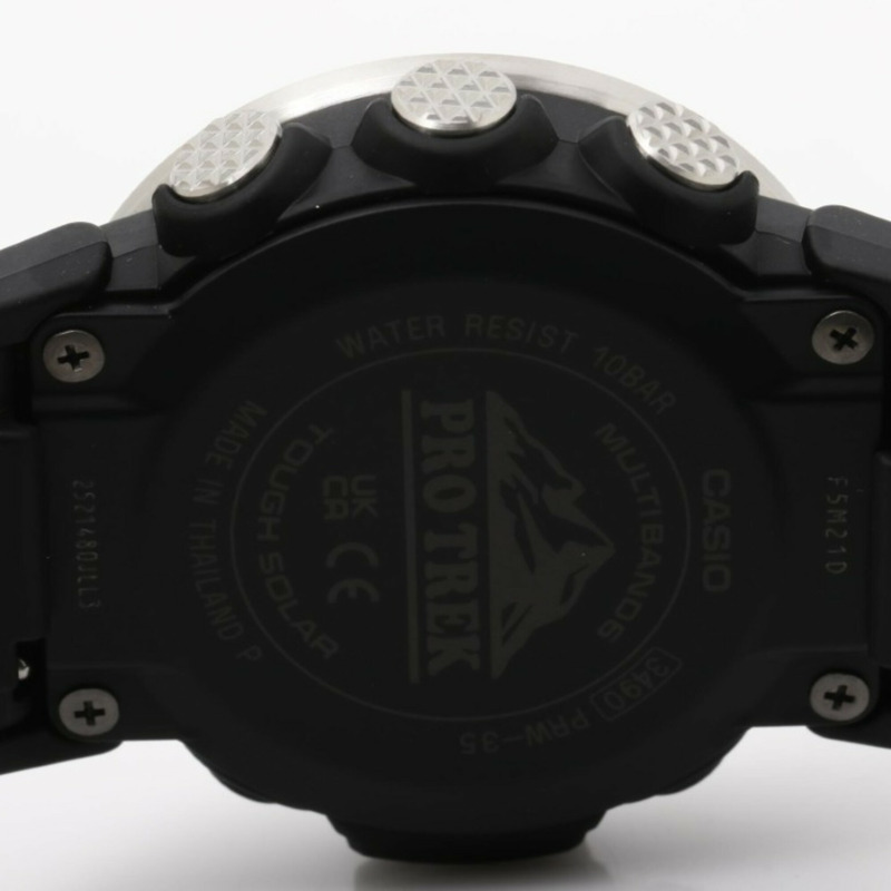 卡西歐 PRO TREK Climber 系列 PRW-35-1AJF 黑色樹脂/不鏽鋼男士數位手錶-3