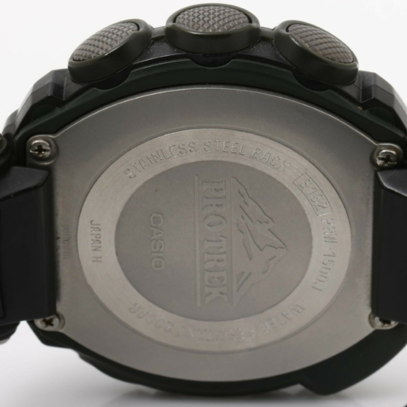 卡西歐 PRO TREK PRW-1500J-1JF 黑色樹脂/不鏽鋼男士數位手錶-3