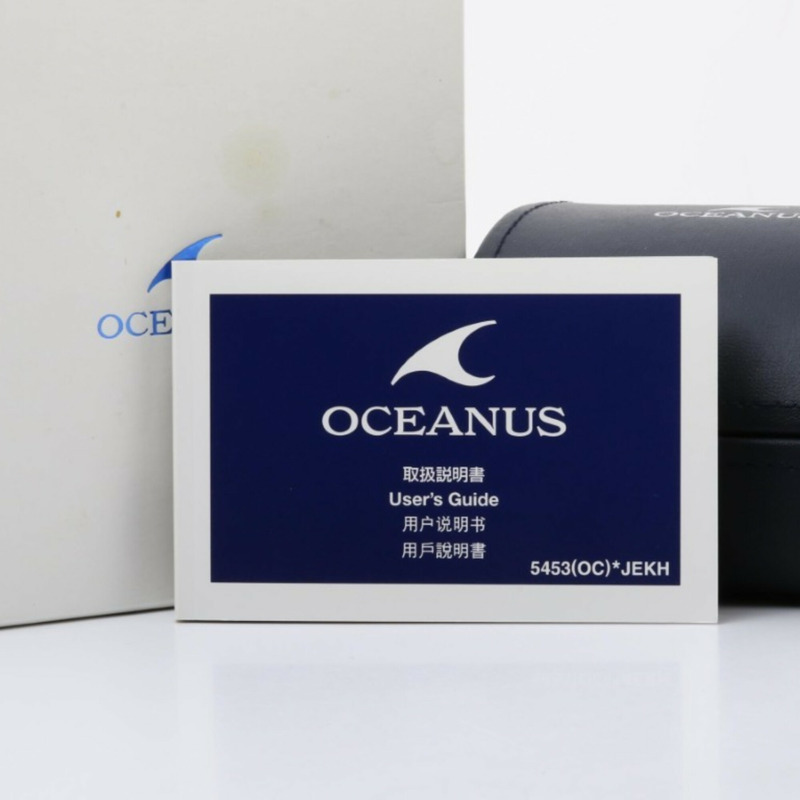 卡西歐 Oceanus Manta OCW-S3400B-1AJF 黑色鈦金屬男士模擬腕錶-7