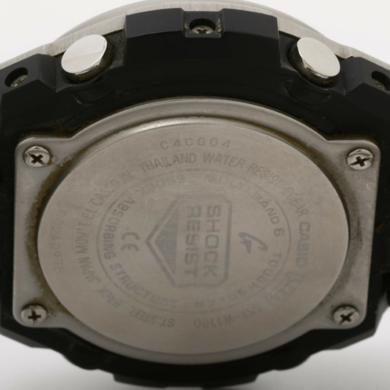 卡西歐 G-SHOCK G-STEEL GST-W100 系列 GST-W110D-7AJF 白色銀色樹脂/不鏽鋼男士手錶-3