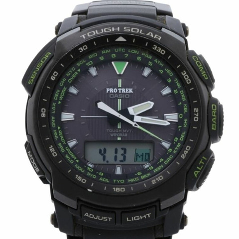 卡西歐 PRO TREK PRW-5100 黑色樹脂/不鏽鋼男士手錶