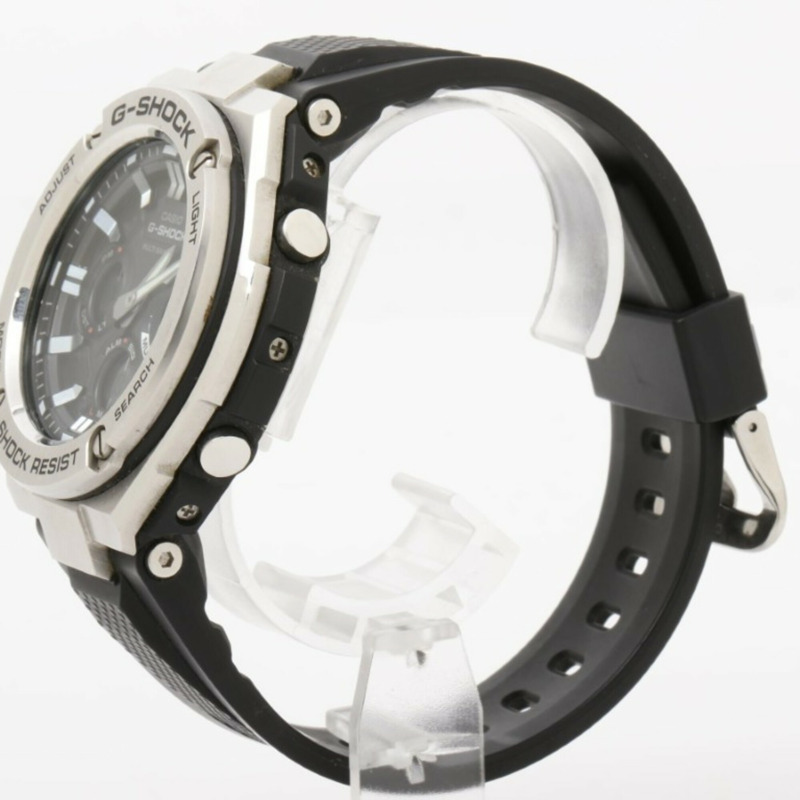 卡西歐 G-SHOCK G-STEEL GST-W100 系列 GST-W110-1AJF 黑色樹脂/不鏽鋼男士手錶-1