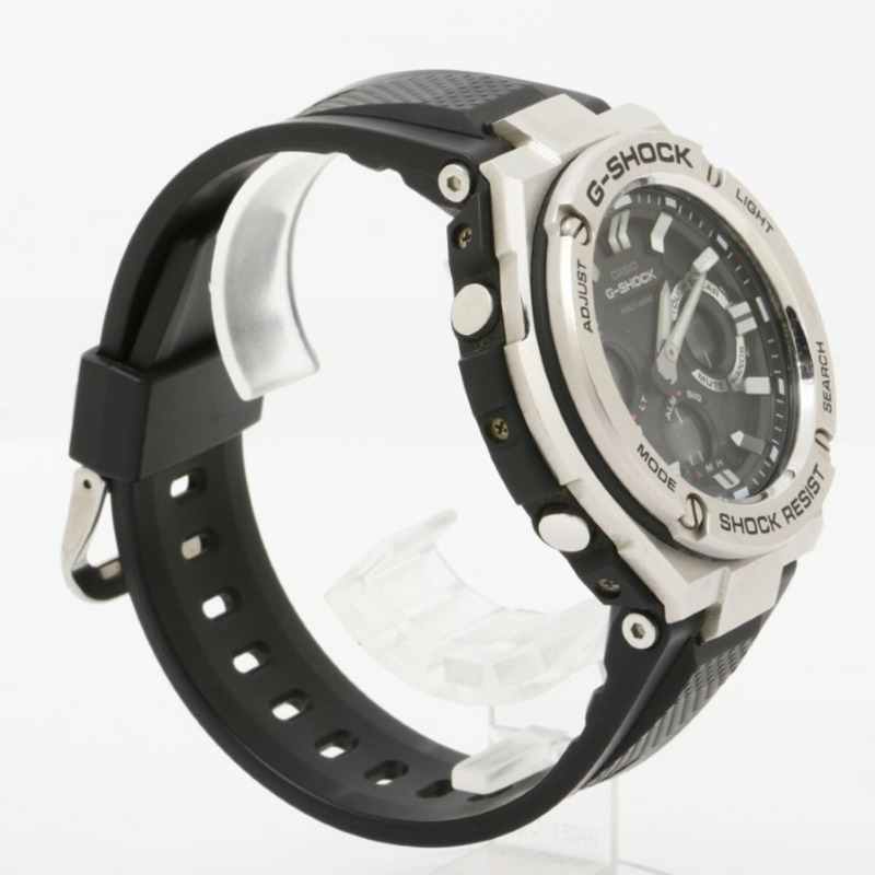 卡西歐 G-SHOCK G-STEEL GST-W100 系列 GST-W110-1AJF 黑色樹脂/不鏽鋼男士手錶-2