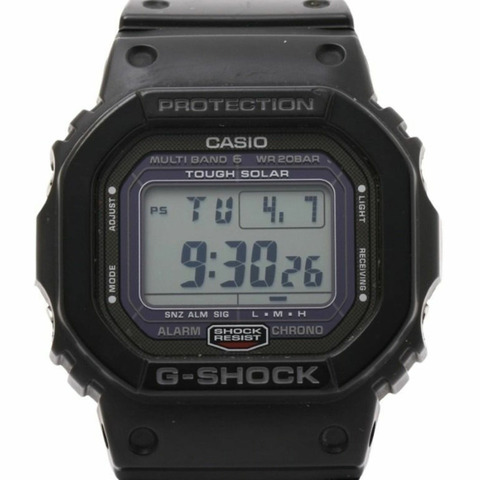 卡西歐 G-SHOCK DIGITAL 5000 系列 GW-5000-1JF 黑色不鏽鋼/樹脂男士數位手錶