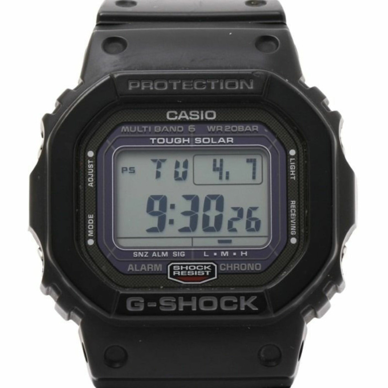 卡西歐 G-SHOCK DIGITAL 5000 系列 GW-5000-1JF 黑色不鏽鋼/樹脂男士數位手錶-0