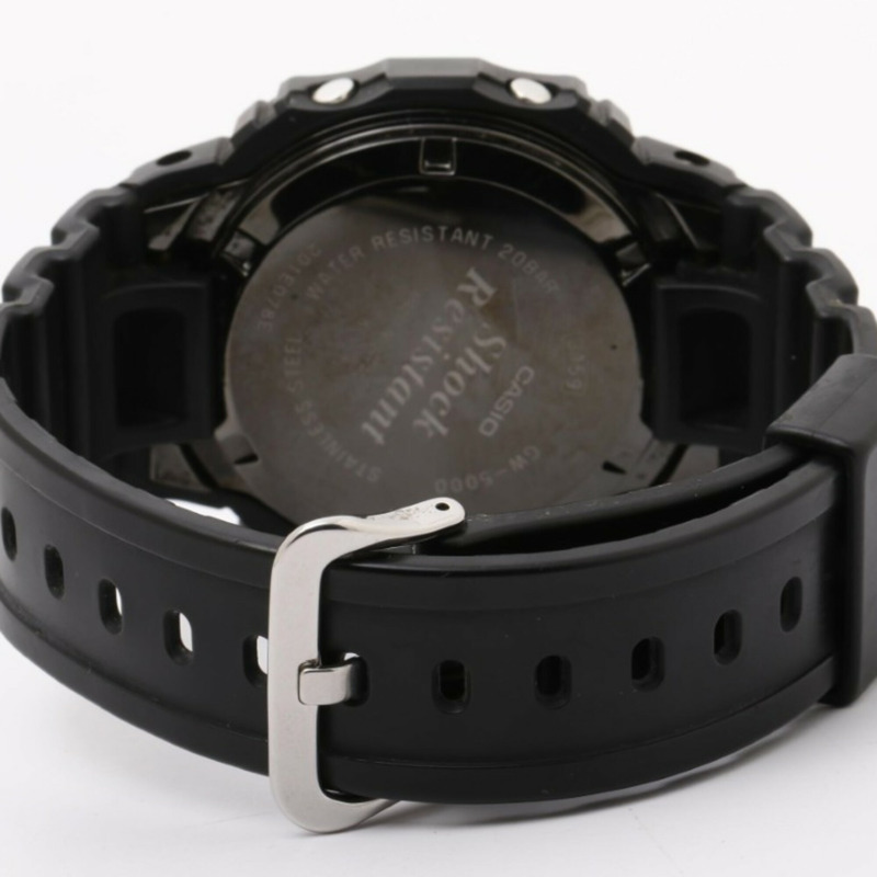 卡西歐 G-SHOCK DIGITAL 5000 系列 GW-5000-1JF 黑色不鏽鋼/樹脂男士數位手錶-4
