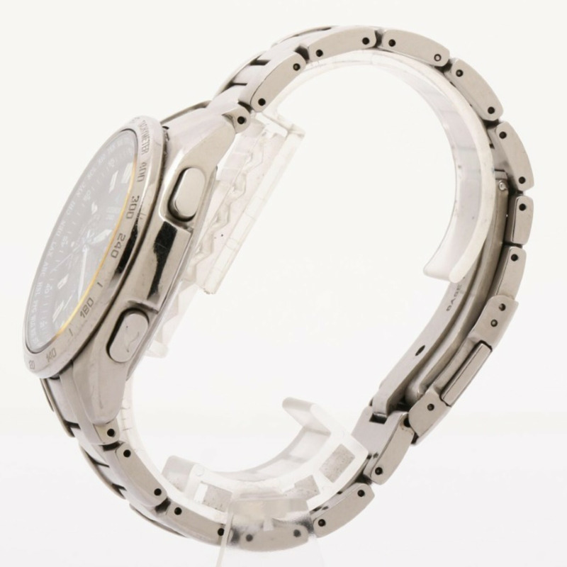 卡西歐 Oceanus OCW-T600-1AJF 黑色銀色鈦金屬男士模擬腕錶-1