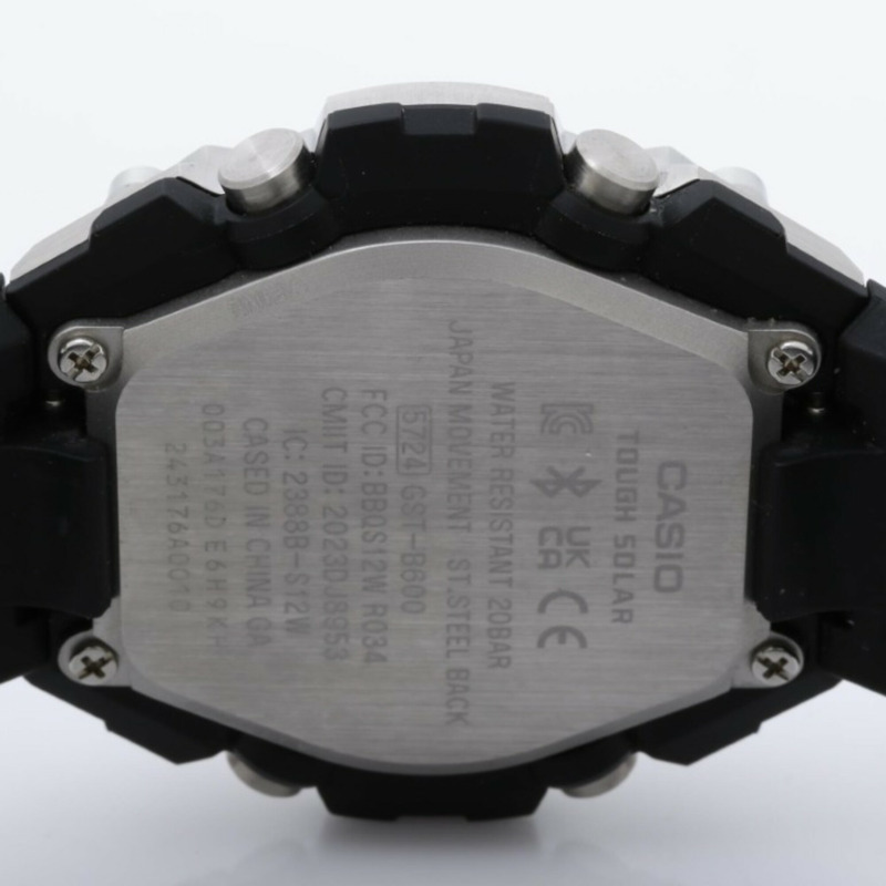 卡西歐 G-SHOCK G-STEEL GST-B600 系列 GST-B600-1AJF 黑色樹脂/不鏽鋼男士手錶-3