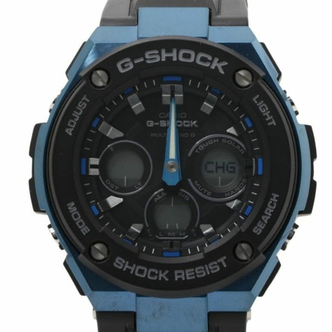 卡西歐 G-SHOCK G-STEEL 中型系列 GST-W300G-1A2JF 黑色樹脂/不銹鋼男士手錶