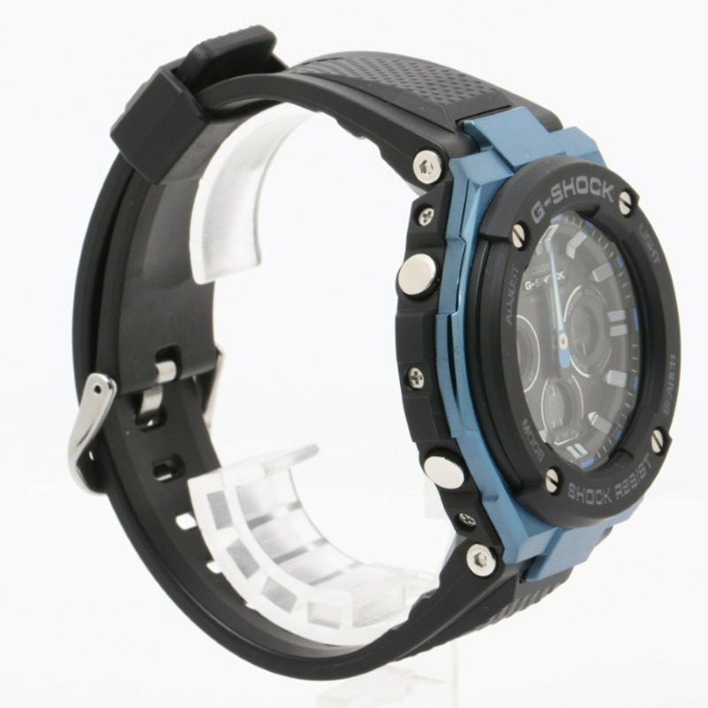 卡西歐 G-SHOCK G-STEEL 中型系列 GST-W300G-1A2JF 黑色樹脂/不銹鋼男士手錶-2