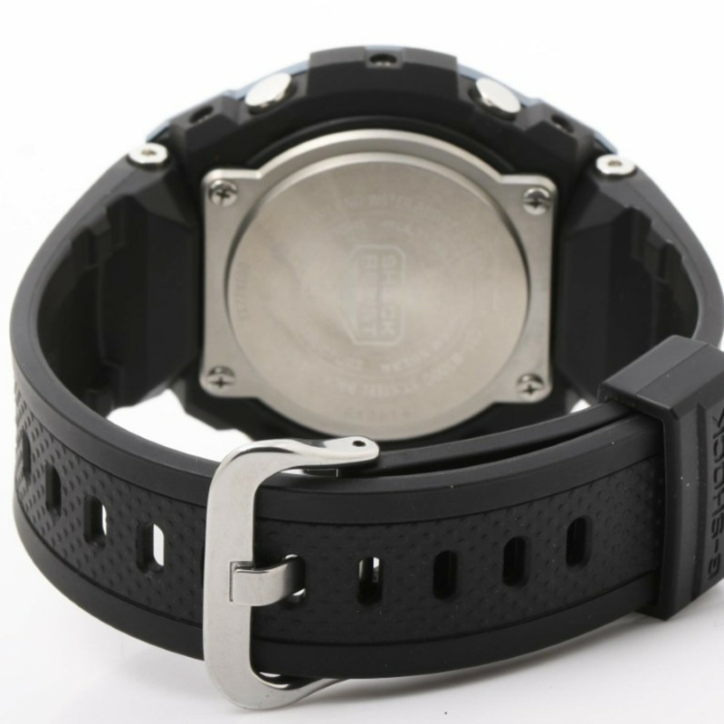 卡西歐 G-SHOCK G-STEEL 中型系列 GST-W300G-1A2JF 黑色樹脂/不銹鋼男士手錶-4