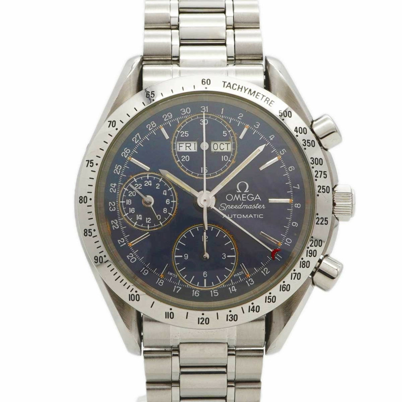 歐米茄超霸系列3521.80藍色錶盤男士腕錶-0