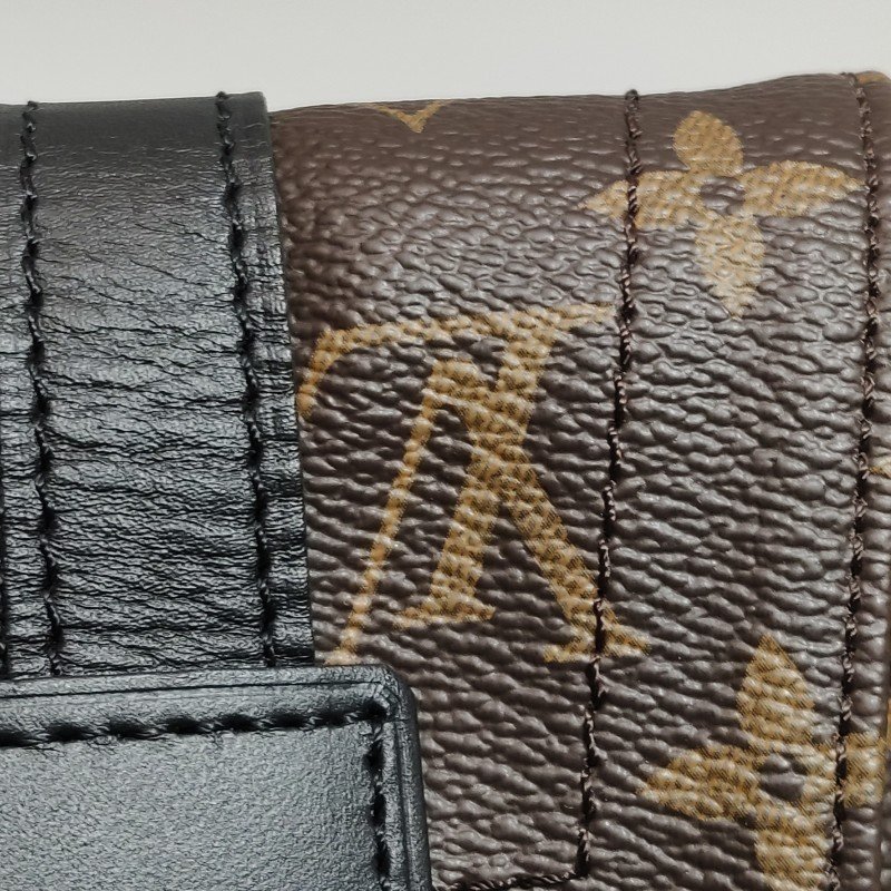 Louis Vuitton (LV) Christopher中型牛皮Monogram印花垂蓋雙肩包晶片款-13