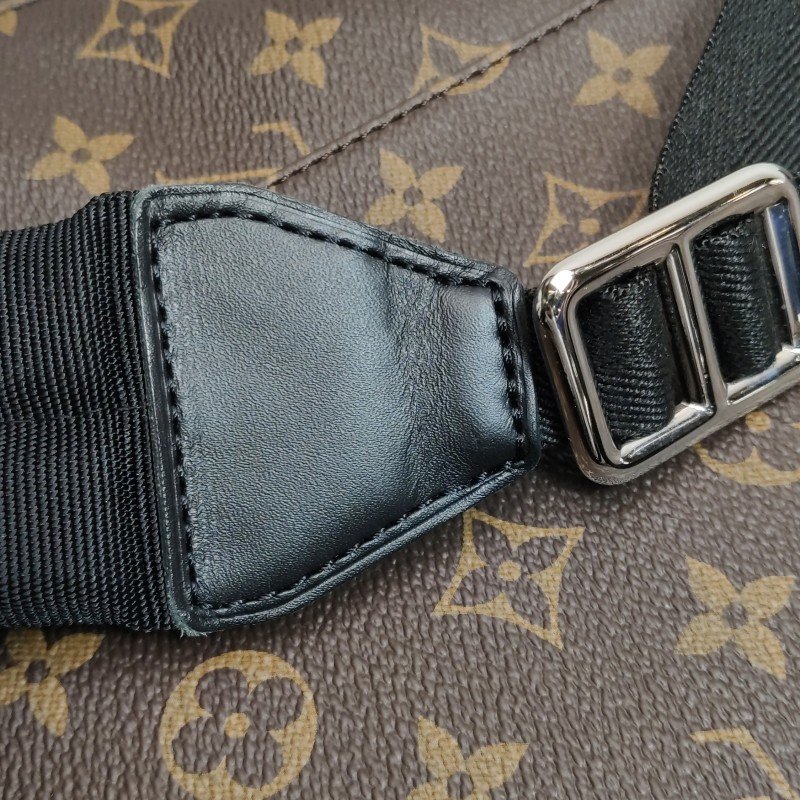Louis Vuitton (LV) Christopher中型牛皮Monogram印花垂蓋雙肩包晶片款-17