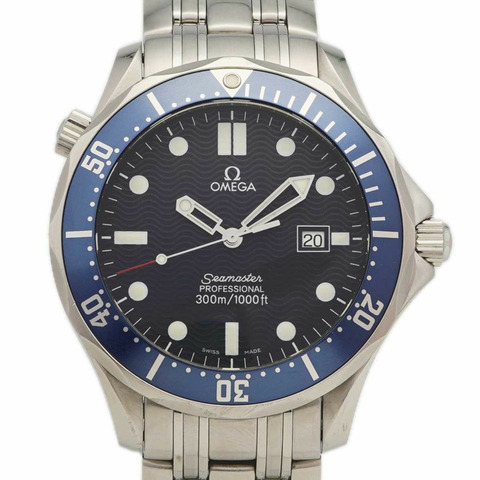 歐米茄海馬系列 2541.80 海軍藍錶盤男士腕錶