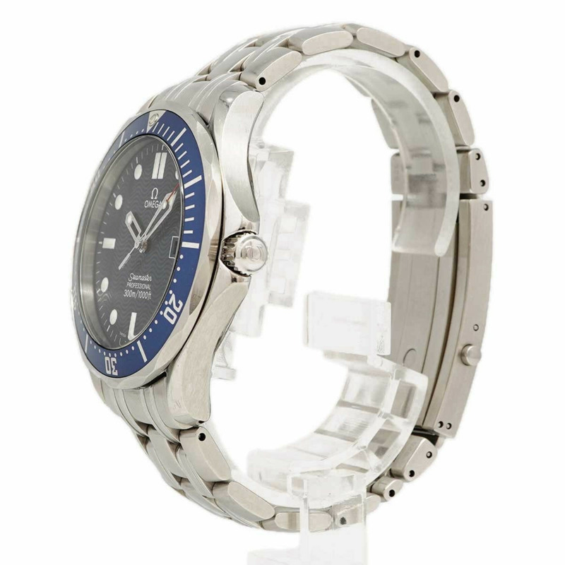 歐米茄海馬系列 2541.80 海軍藍錶盤男士腕錶-1