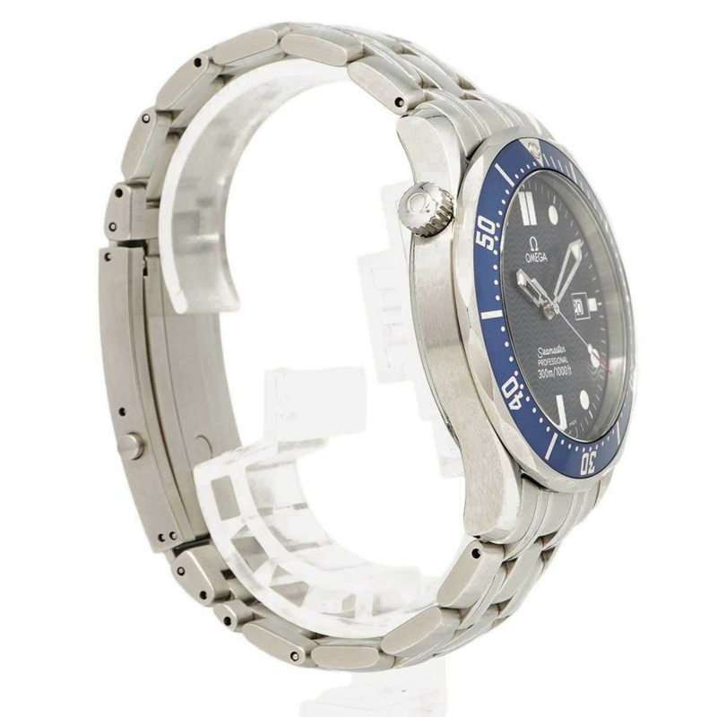 歐米茄海馬系列 2541.80 海軍藍錶盤男士腕錶-2