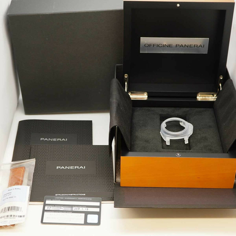 沛納海 Luminor Marina PAM00632 黑色錶盤男士腕錶-8