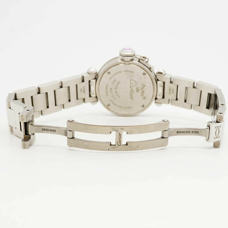 卡地亞 Miss Pasha W3140008 粉紅錶盤小姐腕錶-3