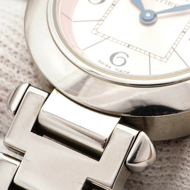 卡地亞 Miss Pasha W3140008 粉紅錶盤小姐腕錶-6