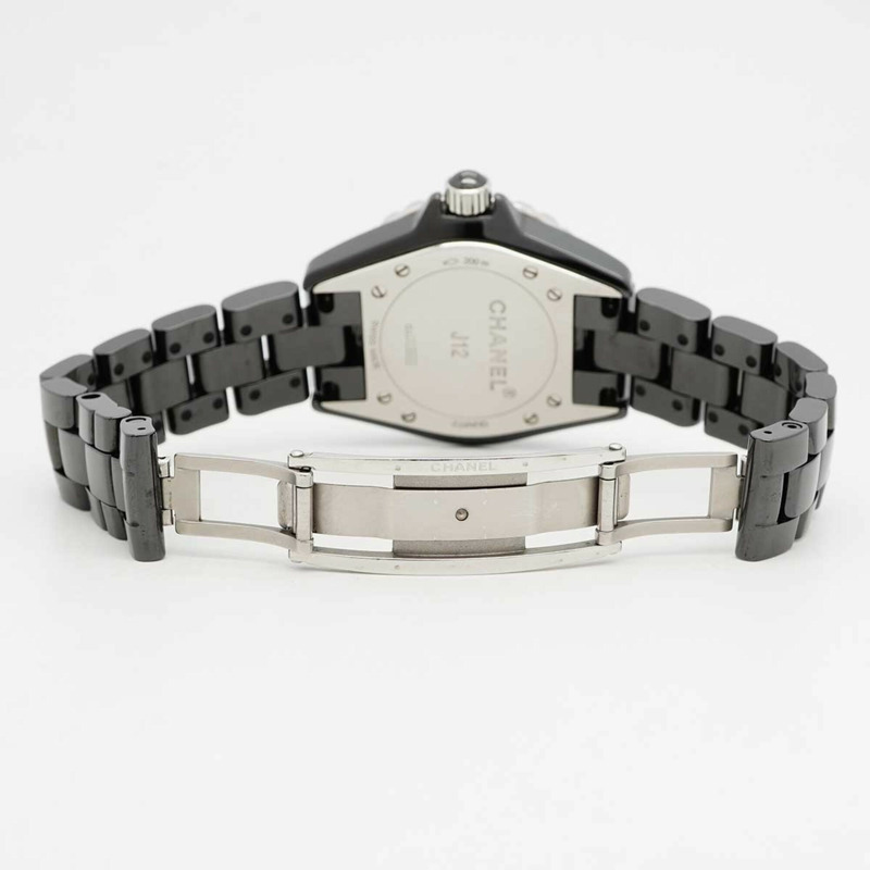 香奈兒 J12 H1625 黑色錶盤小姐腕錶-3