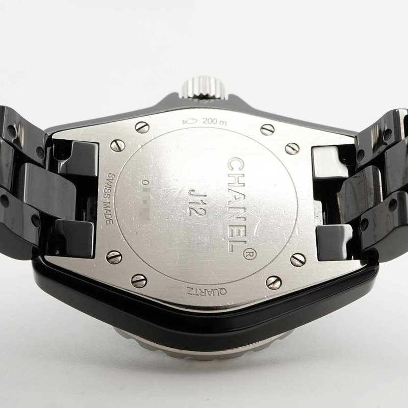 香奈兒 J12 H1625 黑色錶盤小姐腕錶-4