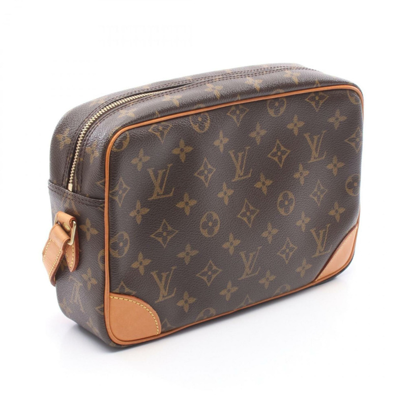 路易威登 Trocadero 27 單肩包/手提包，塗層帆布和皮革，Monogram 圖案，女士，棕色，M51274-1