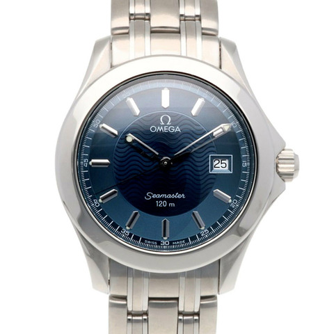 歐米茄海馬系列腕錶，不鏽鋼錶殼，石英機芯，拋光錶盤，型號564221XXX，男士腕錶，防水深度120米