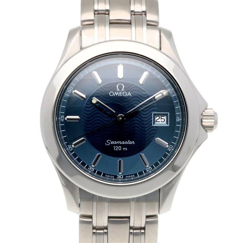 歐米茄海馬系列腕錶，不鏽鋼錶殼，石英機芯，拋光錶盤，型號564221XXX，男士腕錶，防水深度120米-0
