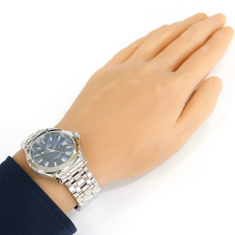 歐米茄海馬系列腕錶，不鏽鋼錶殼，石英機芯，拋光錶盤，型號564221XXX，男士腕錶，防水深度120米-1