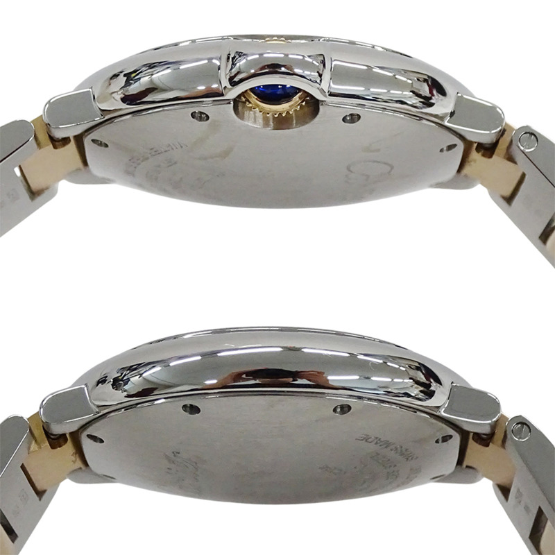 卡地亞 Ballon Bleu 男孩自動腕錶，鑲嵌 11 顆鑽石，不鏽鋼 (SS) 和玫瑰金 (PG)，型號 WE902031。-2