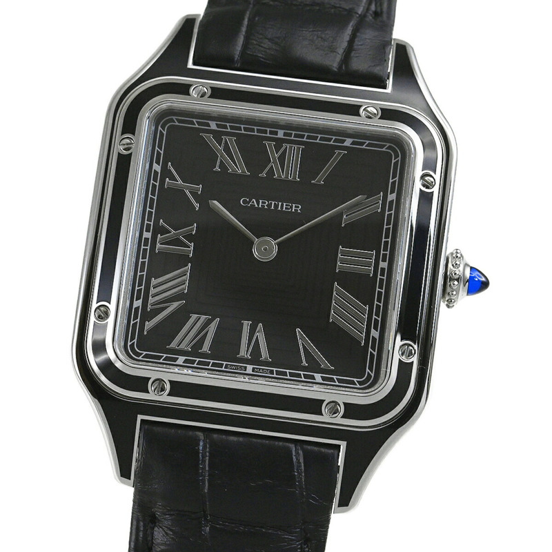 腕錶 AO---CARTIER 卡地亞 Santos-Dumont 手錶 LM WSSA0046-1