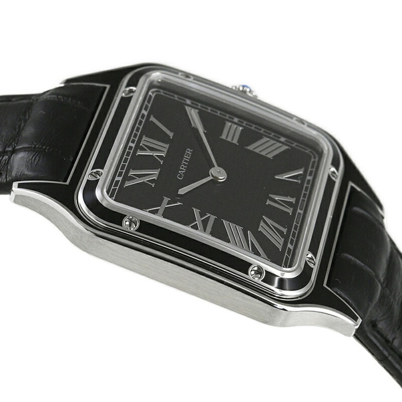 腕錶 AO---CARTIER 卡地亞 Santos-Dumont 手錶 LM WSSA0046-3