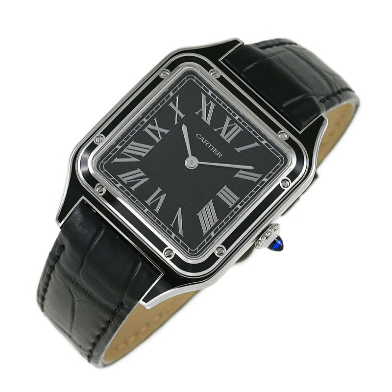 腕錶 AO---CARTIER 卡地亞 Santos-Dumont 手錶 LM WSSA0046-4