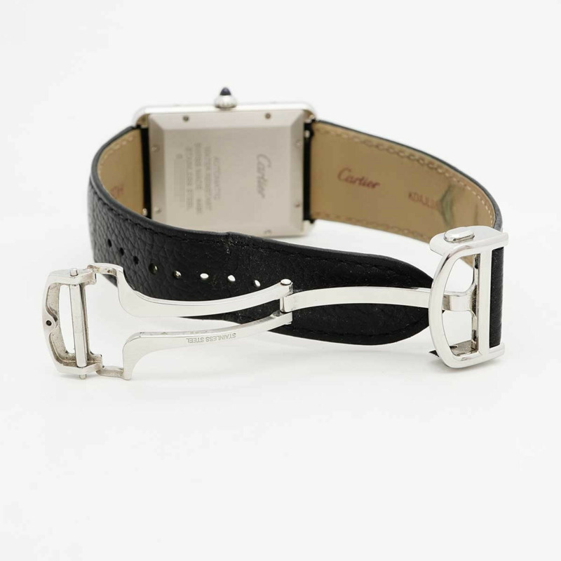 卡地亞 Tank Must XL WSTA0040 銀色錶盤男士腕錶-3