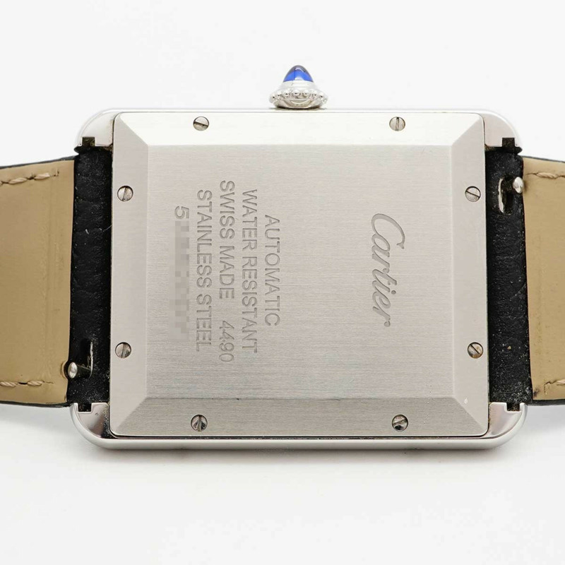 卡地亞 Tank Must XL WSTA0040 銀色錶盤男士腕錶-4