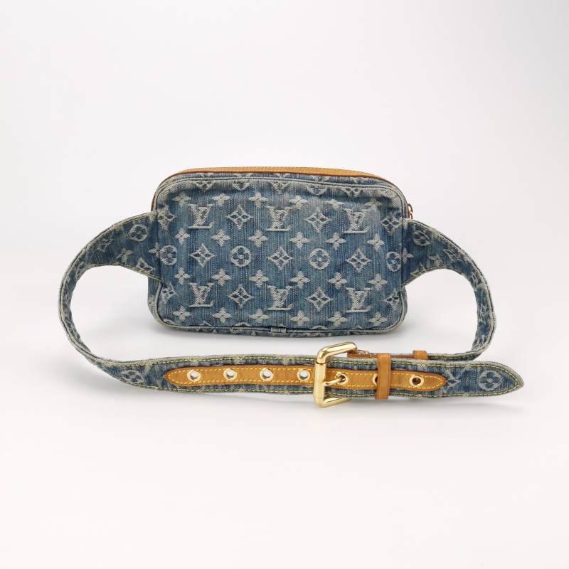 Louis Vuitton (LV) 帆布植鞣革老花腰包胸包-4