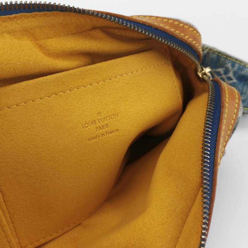 Louis Vuitton (LV) 帆布植鞣革老花腰包胸包-7