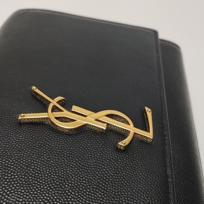 Saint Laurent Kate凱特包中牛皮純色YSL標誌單肩包-11