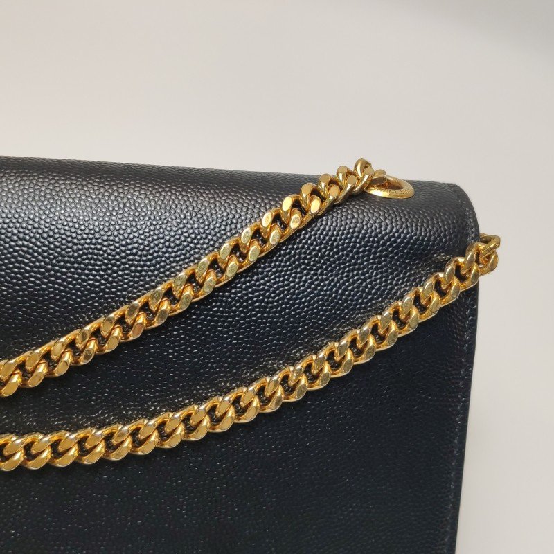 Saint Laurent Kate凱特包中牛皮純色YSL標誌單肩包-12