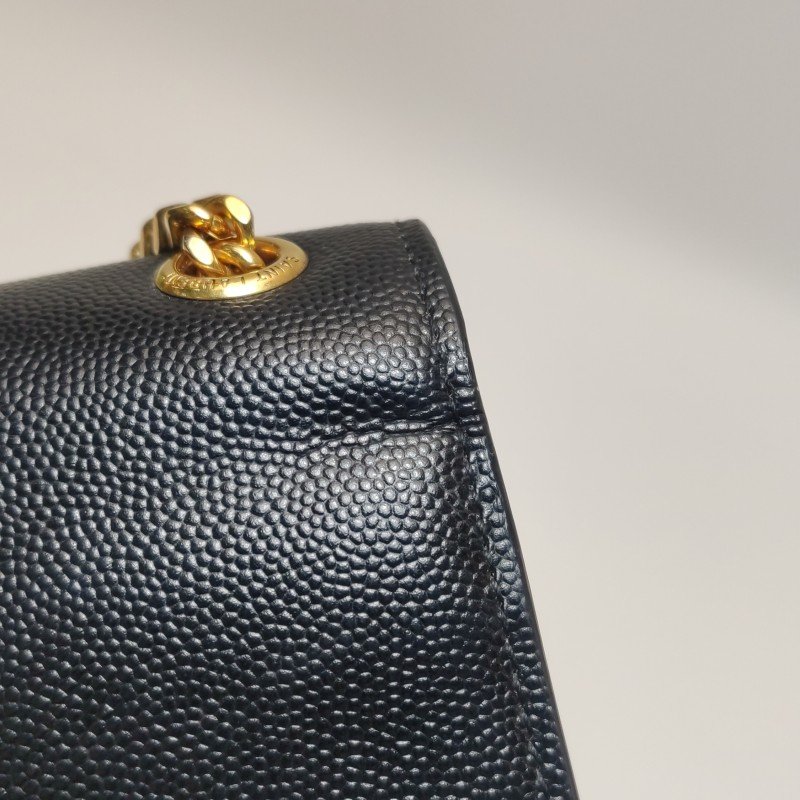 Saint Laurent Kate凱特包中牛皮純色YSL標誌單肩包-16