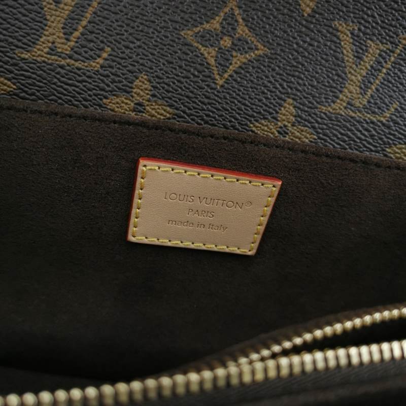 Louis Vuitton (LV) Pochette Metis East West植鞣革老花斜背包單肩包晶片款-7
