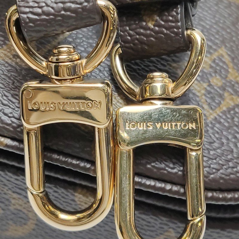 Louis Vuitton (LV) Pochette Metis East West植鞣革老花斜背包單肩包晶片款-9