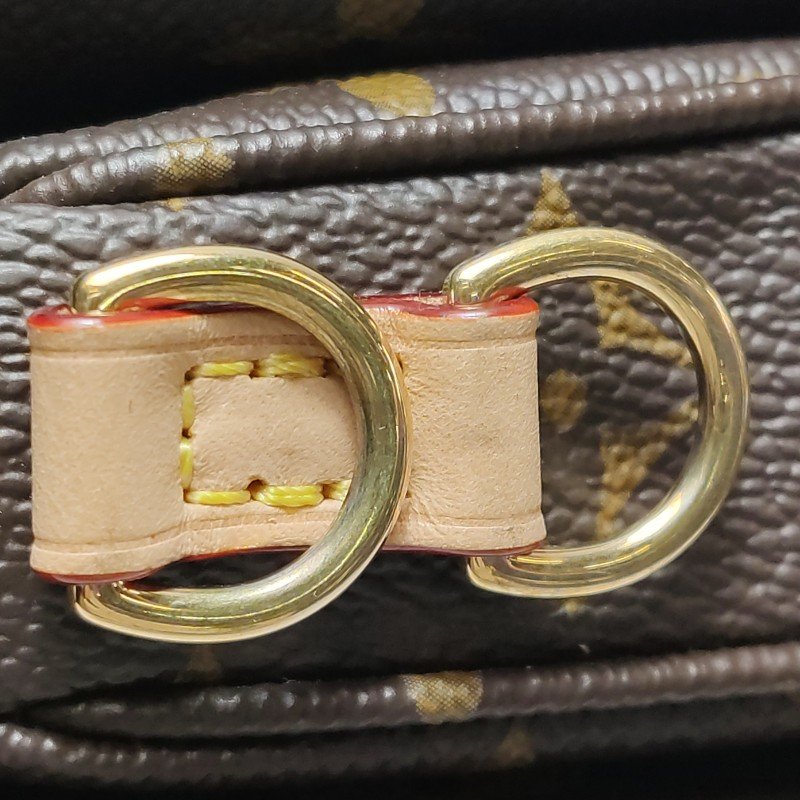 Louis Vuitton (LV) Pochette Metis East West植鞣革老花斜背包單肩包晶片款-11